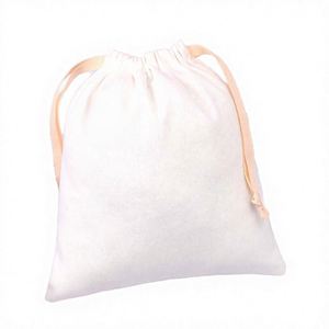 Large Organic Cotton Muslin <b>Drawstring</b> <b>Bag</b> Custom Logo Screen Printed Dust Cover for Shoes Jewelry and Cosmetic Packaging - Product Image 2