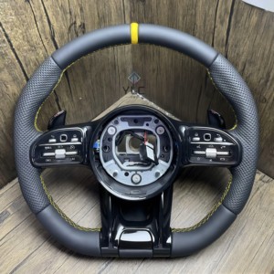 Volante de Fibra de Carbono YLA de Alta Calidad para <span class=keywords><strong>Benz</strong></span> A, C, <span class=keywords><strong>E</strong></span>, GLA, GLC, GLE, GLS, GLK, Diseño Libélula, Gran Venta - Product Image 1