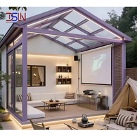 Structure de maison préfabriquée moderne en A, kit de villa modulaire portable, mini-maison de luxe pour les vacances