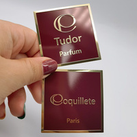 Étiquettes adhésives imperméables personnalisées, 10 pièces, étiquette métallique pour flacons de parfum