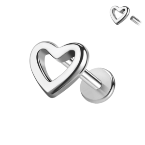 एस्टम f136 g23 टाइटेनियम भेदी गहने पत्ती तितली क्रॉस लैरेट हेलिक्स भेदी आंतरिक थ्रेड फ्लैट बैक स्टड - Product Image 2