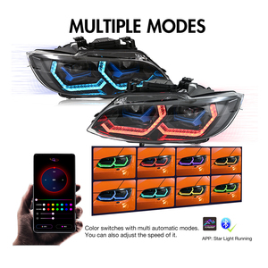 Faros Delanteros LED A208-RGB, Luces de Circulación Diurna RGB para <span class=keywords><strong>BMW</strong></span> <span class=keywords><strong>E92</strong></span> E93 328i <span class=keywords><strong>335i</strong></span> Coupé 2007 2008 2009 2010, Proyector de Faros - Product Image 3