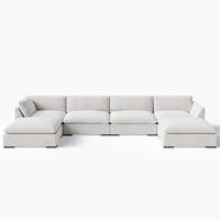 FERLY Rn Furniture - Sofá Seccional de Lujo para Sala de Estar, Sofás de Tela para Sala de Estar, Conjunto de Sofás Seccionales, Sofá Modular