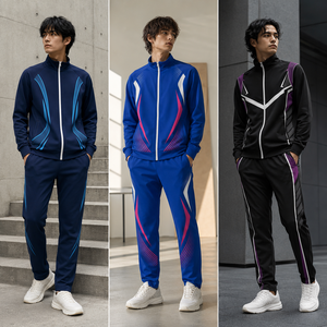 Ensemble de survêtement personnalisé FQ pour équipes sportives : veste et pantalon d'entraînement sublimés, tenue de sport hors terrain - Product Image 2