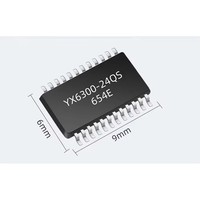 Chips IC de Control de Voz YX6300-24QS para Decodificador MP3/Máquina Expendedora, Paquete SOP de Montaje en Superficie