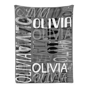 Mantas personalizadas de cumpleaños para bebés, manta personalizada con nombre para niños y adultos, venta al por mayor - Product Image 1