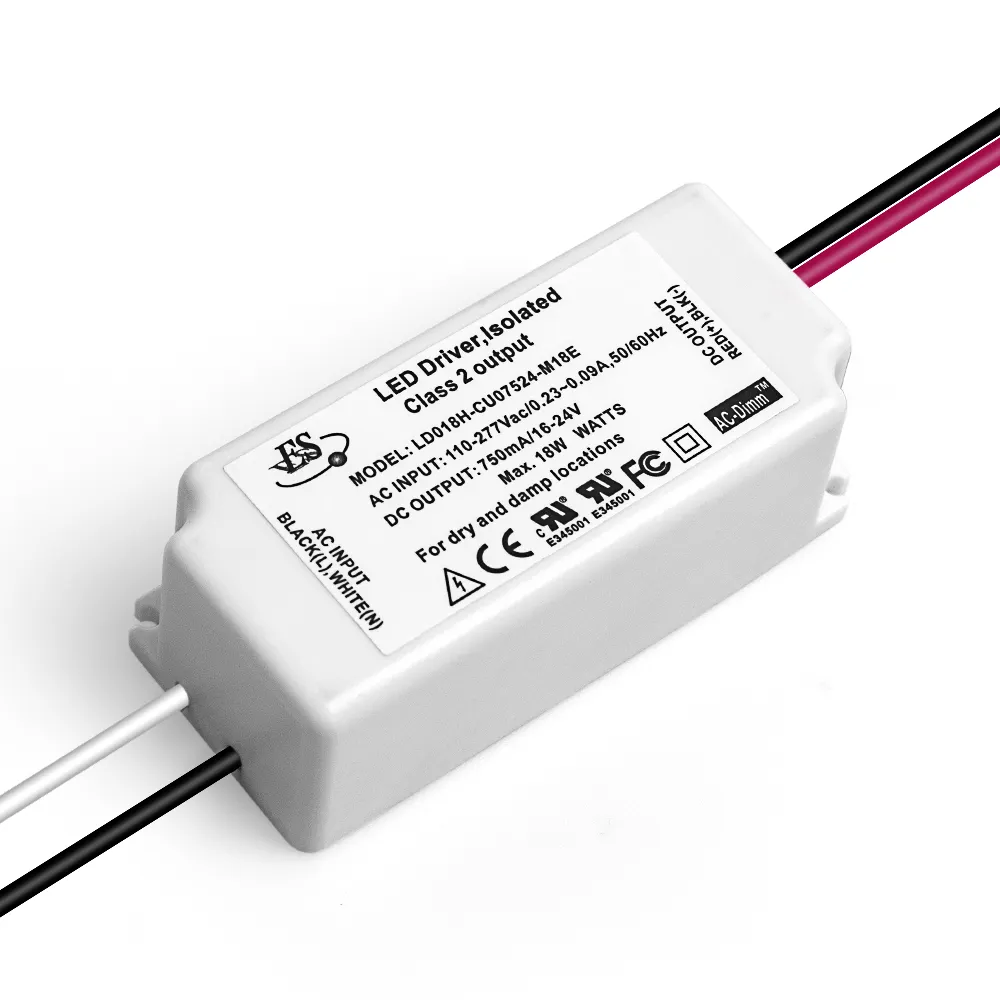 Es Ul 1-50w 500ma Constant Current Ac-dc Triac Dimmable Led Driver LED Driver switching Power Supply  1 - 50W 3 Years 24 - 36 V