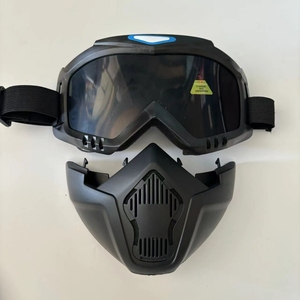 Rétro Rétro Vélo Moto <span class=keywords><strong>Masque</strong></span> Équitation Lunettes de Soleil Pare-Brise Véhicule Tout-Terrain Sport Casque <span class=keywords><strong>Masque</strong></span> Cyclisme Extérieur - Product Image 2