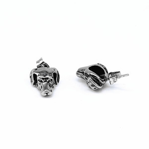 Yunnique Boucles d'oreilles en forme de chien dalmatien en acier titane, bijoux de mode pour hommes et femmes - Product Image 5