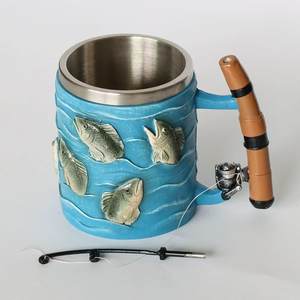 The new cross-border Fishing <b>Mug</b> is a creative <b>mug</b> designed for fishing enthusiasts - Product Image 2