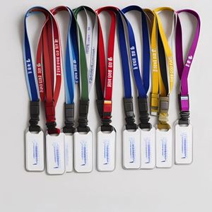 Nylon Woven Logo Key Ring Promotional Gift Custom Logo Keychain Motorcycle Neck <b>Lanyard</b> With Logo - Product Image 2
