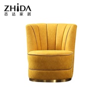 Sofá individual para sala de estar, silla amarilla cómoda de estilo moderno de gama alta, a la venta