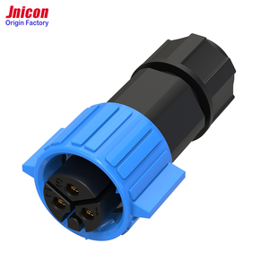 Connecteur d'alimentation étanche IP67 à <span class=keywords><strong>3</strong></span> broches, panneau M19, avec courant nominal de 15A, type DIN, connexion à vis, boîtier en nylon - Product Image 3