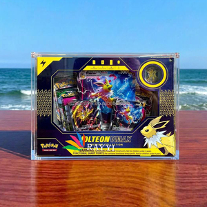 RAY YI Échantillon gratuit Aimant puissant Acrylique transparent Pokémon ETB Boîte de présentation Evolutions Booster Box Protec - Product Image 2