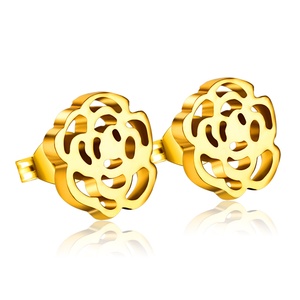 Pendientes de Acero Quirúrgico con Forma de Flor para Niña - Product Image 5