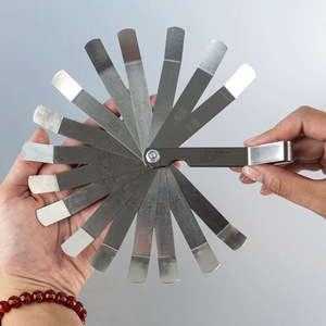 Elbow Feeler Gauge 16 Piece 0.127 0.508 Mm Steel Thickness <b>Measuring</b> <b>Tool</b> High Accuracy Gap Gauge For Mechanical Measurement - Product Image 3