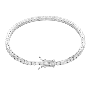 Bracelets Tennis Moissanite Unisexe de Luxe en Argent Sterling S925 Plaqué Or Certifiés GRA Jiuzuan pour Femme et Homme - Product Image 1