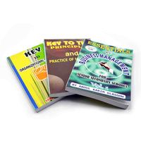 Livre de texte éducatif scolaire personnalisé imprimé manuel scolaire en couleur à couverture souple pour étudiants