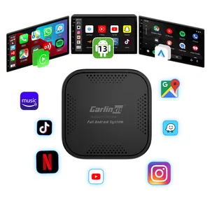 Carlinkit Wireless CarPlay AI Box USA Canada 4G LTE Android 13 Car Smart Adapter Dongle Mini 8 Core 4GB+64GB Sim Card