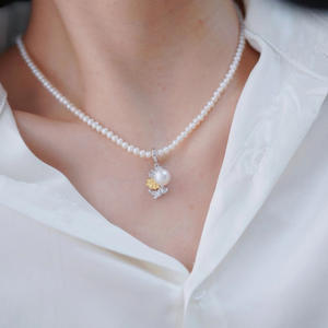 Colgante de Plata S925 con Cadena de Dragón Volador Pequeño, para Cuentas de 7-9mm, Accesorio 31100, Colgantes de Perlas, Dijes - Product Image 3