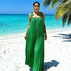 Robes mi-longues à épaules dénudées <span class=keywords><strong>en</strong></span> tissu africain de haute qualité <span class=keywords><strong>en</strong></span> promotion. Vente <span class=keywords><strong>en</strong></span> gros de nouvelles robes longues <span class=keywords><strong>en</strong></span> coton uni - Product Image 5