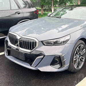 Bmw 5 Series Front Grille Decals Piano Black Carbon Fiber Texture Adhesive Body Stickers For G60 G61 2024+ M Sport - Product Image 2