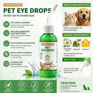 Solution Nettoyante Apaisante pour <span class=keywords><strong>Yeux</strong></span> d'Animaux à Marque Blanche, Stérile, Douce, Sans Larmes, à l'Acide Hyaluronique, pour Chiens et Chats, Anti-Taches de Larmes - Product Image 6
