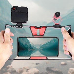 Kit de Rig <span class=keywords><strong>Cage</strong></span> Vidéo à Poignée Multi Sabots 1/4 Interface pour Caméra Smartphone à Main Support de Fixation pour <span class=keywords><strong>iPhone</strong></span> 14/13/12/<span class=keywords><strong>11</strong></span>/X <span class=keywords><strong>Pro</strong></span> Max - Product Image 2