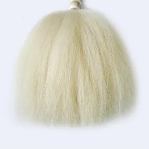 Cheveux Yak naturels 100% lavés et lisses pour Extensions de cheveux, perruque et barbe