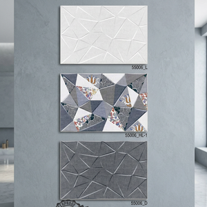 Digital Ceramic Glazed Highlighter Wall Tiles 300x450mm Glossy Dark Light Design for Mall Commercial Interiors - Product Image 6