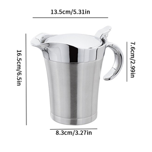 Pentola per Marmellata e Salse in Acciaio Inox 304 di Grado Alimentare, Durevole, a Doppio Strato Isolato, Vendita Calda Transfrontaliera con Etichettatura <span class=keywords><strong>Temu</strong></span> - Product Image 4