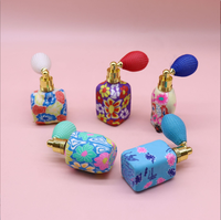 En stock, flacon rond en céramique souple de 8 ml à 15 ml, flacon de parfum à air comprimé, produit à succès pour le commerce électronique transfrontalier