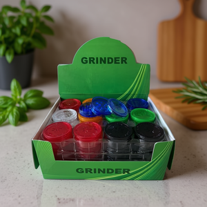<b>Grinder</b> <b>Herb</b> <b>Grinder</b> 4 Piece Set Colorful Assorted For <b>Herb</b> Grinding - Product Image 3