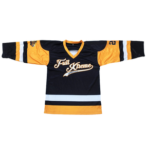 เสื้อฮอกกี้น้ำ<span class=keywords><strong>แข็ง</strong></span>แบบสั่งทำ ดีไซน์เท่ <span class=keywords><strong>ลาย</strong></span>พิมพ์แบบซับลิเมชั่น ชุดทีมตลกๆ สำหรับเด็กและเยาวชน  ผ้าทวิลล์ - Product Image 2