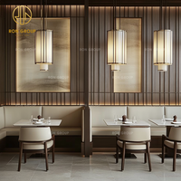 Design moderne Blanc carré Marbre Cuir Commercial Hôtel Café Table et Chaise Canapé Booth Sièges Ensemble de Meubles pour Restaurant
