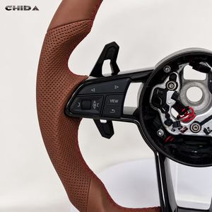 Volant en cuir de qualité supérieure, personnalisé en usine, <span class=keywords><strong>prix</strong></span> de gros, performance améliorée, adapté aux <span class=keywords><strong>Audi</strong></span> <span class=keywords><strong>A1</strong></span> A3 A4 A5 A6 A7 - Product Image 3