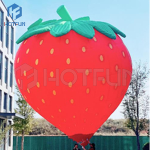 Strawberry Ship Factory Wholesale Wedding Party Flying Advertising Big Inflatable <strong>Ground</strong> Remote Control Hot air <strong>Balloon</strong> for <strong>Sale</strong> - Product Image 1