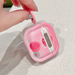 <span class=keywords><strong>Coque</strong></span> mignonne rose pêche pour Apple Airpods 1 2 <span class=keywords><strong>3</strong></span> Pro étui pour casque fruits d'été pour <span class=keywords><strong>Air</strong></span> Pods Pro 2 <span class=keywords><strong>coque</strong></span> pour écouteurs avec porte-clés - Product Image 6