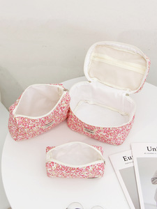 Bolsas <span class=keywords><strong>de</strong></span> Algodón Acolchadas con Cierre, Ecológicas, <span class=keywords><strong>de</strong></span> Gran Capacidad, con Diseño Floral, para Viaje, Venta <span class=keywords><strong>al</strong></span> Por Mayor <span class=keywords><strong>de</strong></span> Fábrica - Product Image 3