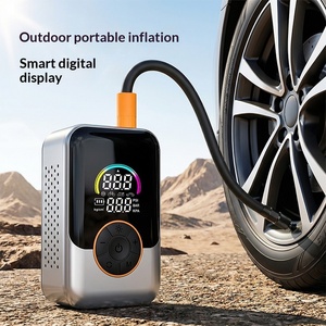 Inflador de Neumáticos Inalámbrico Portátil, <span class=keywords><strong>Compresor</strong></span> de Aire Eléctrico <span class=keywords><strong>para</strong></span> Automóvil con Monitor Digital de Presión de Neumáticos y Función de Banco de Energía - Product Image 1
