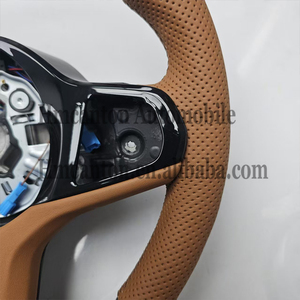 Volant de voiture en cuir perforé noir piano le plus populaire pour BMW Série G M3 G20 G30 G80 M4 G82 M5 CS - Product Image 4