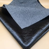 Tissu en cuir PU gaufré sans PFAS, brillant, imperméable, simili cuir verni, couleur personnalisée, pour robes et gants en rayonne