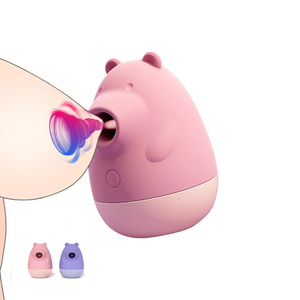 Bären-Sexspielzeug <span class=keywords><strong>Vibrator</strong></span> für Frauen 5 Funktionen Saugen und Lecken Nippel Klitoris Massage Stimulation Bett-Werkzeug - Product Image 1