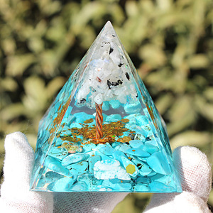 Pirámide de Árbol de Cristal, Resina Epoxi, Manualidades, Decoración del Hogar, Adorno de Escritorio, Regalo para Colegas y Amigos - Product Image 4