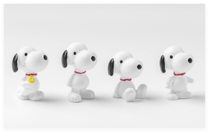 Figurines d'animaux en résine de dessin animé mignonnes de chien de compagnie : Bouledogue blanc, Samoyede de chasse, Poméranien, Teddy – Jouets miniatures 3D pour enfants - Product Image 5