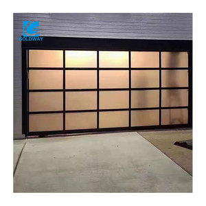 Porte de garage sectionnelle à panneaux de verre transparents pour villas et usage domestique - Product Image 2
