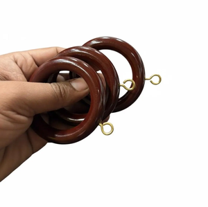 Anillas <span class=keywords><strong>de</strong></span> Sujeción <span class=keywords><strong>de</strong></span> Madera Hechas a Mano, Estilo Vintage, <span class=keywords><strong>para</strong></span> <span class=keywords><strong>Cortinas</strong></span> <span class=keywords><strong>de</strong></span> Ducha, Accesorios <span class=keywords><strong>de</strong></span> Repuesto - Product Image 4