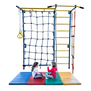 2023 New Arrival Swedish Ladder Jungle Gym for Kids Indoor with Rope Climbing Wall