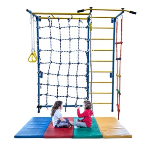 2024 New Arrival Swedish Ladder Jungle Gym for Kids Indoor with Rope Climbing Wall