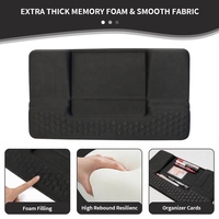 Repose-poignets pour clavier, tapis de souris pour jeux sur ordinateur, tapis de bureau, tapis de souris ergonomique en mousse à mémoire de forme avec base en gel PU antidérapante pour le bureau